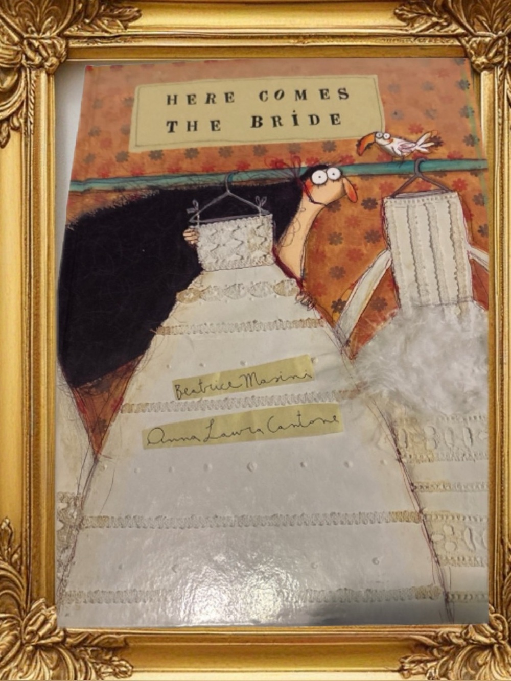 “Here Comes The Bride” Whimsical Illustrated Book 2010 Hardcover